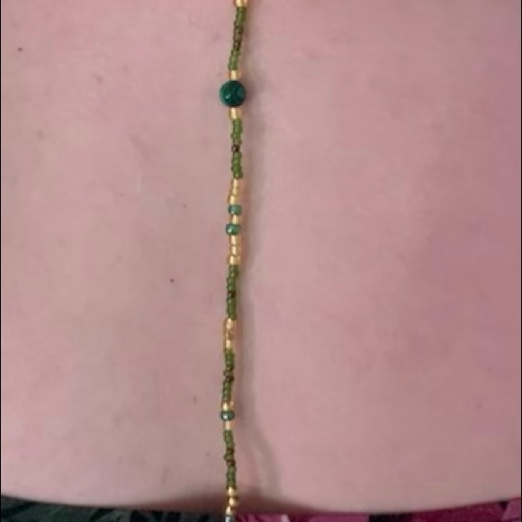 Unique Hand-beaded Necklace w Alcohol Ink Centrepiece & Unique Rear Bead Feature - Picture 11 of 11